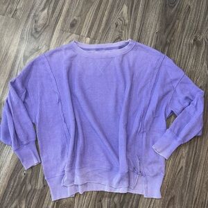 American Eagle Oversized Women's Purple Sweater